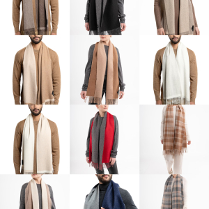 (Discontinued) Alpaca Field Classic Plaid Scarf Grey